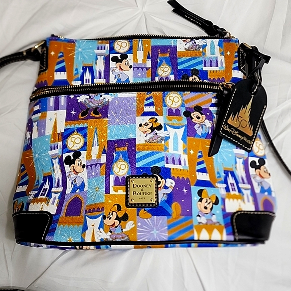2021 Dooney & Bourke WDW 50th Anniversary Crossbody Purse *EXACT PLACEMENT* NWT